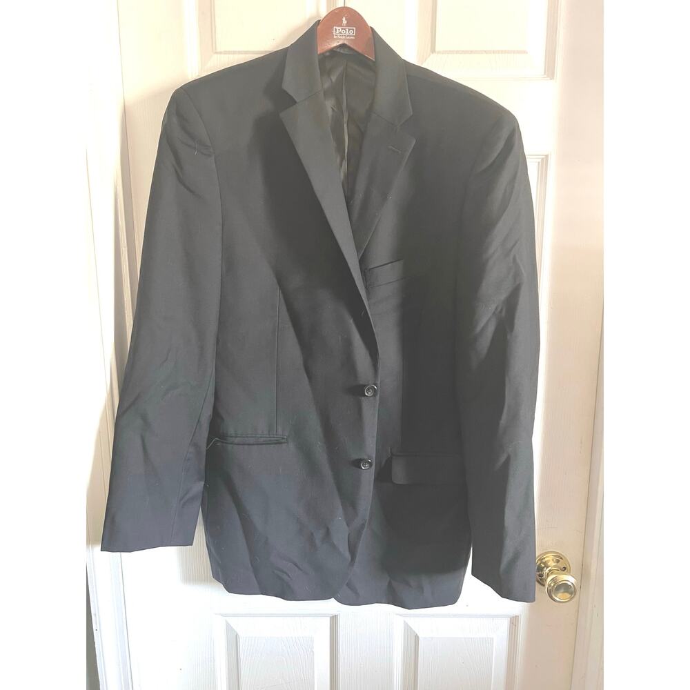 Lauren Ralph Lauren black wool blazer 44L